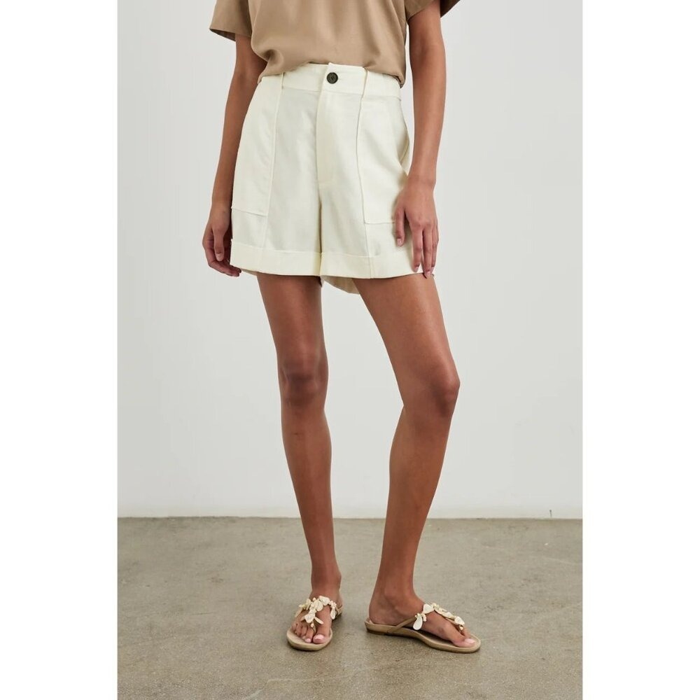 Rails Maryam Linen Blend Shorts in Lotus Size 2